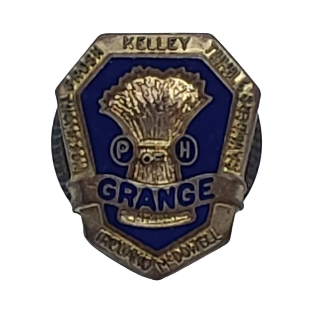 Vintage Grange Lapel Pin National Patrons of Husbandry P of H Enamel Badge